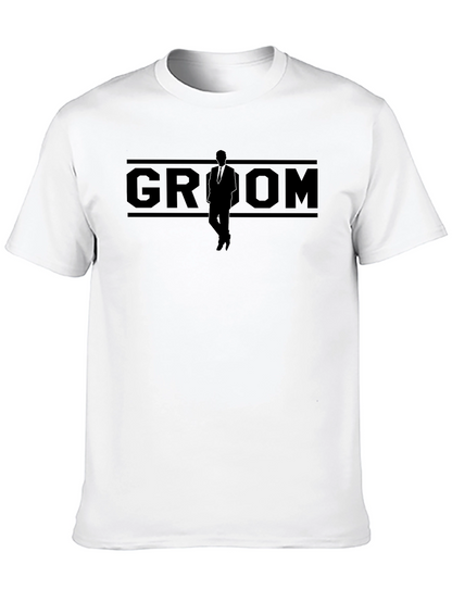 Groom Silhouette Black T-Shirt