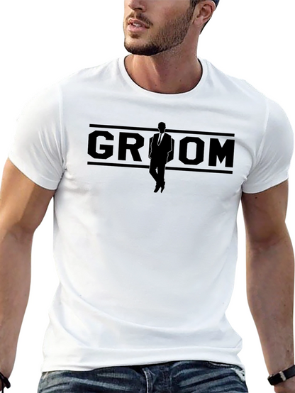 Groom Silhouette Black T-Shirt