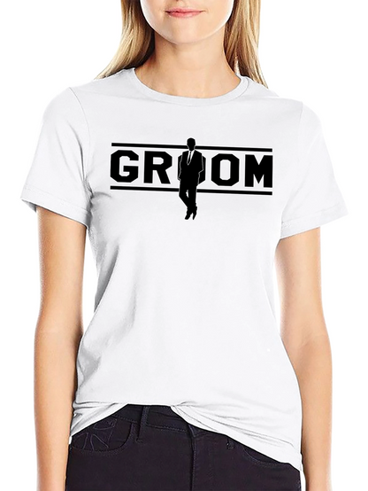 Groom Silhouette Black T-Shirt