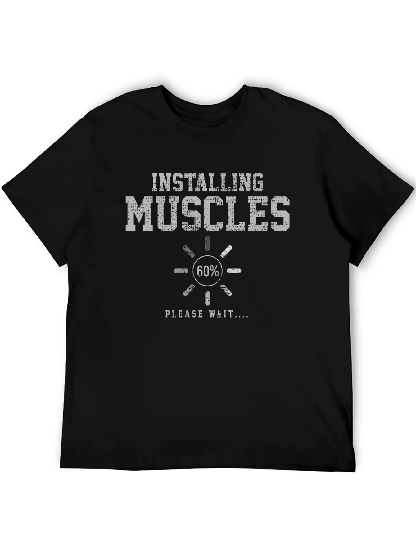 Installing Muscles T-Shirt - Funny Gym Workout Tee