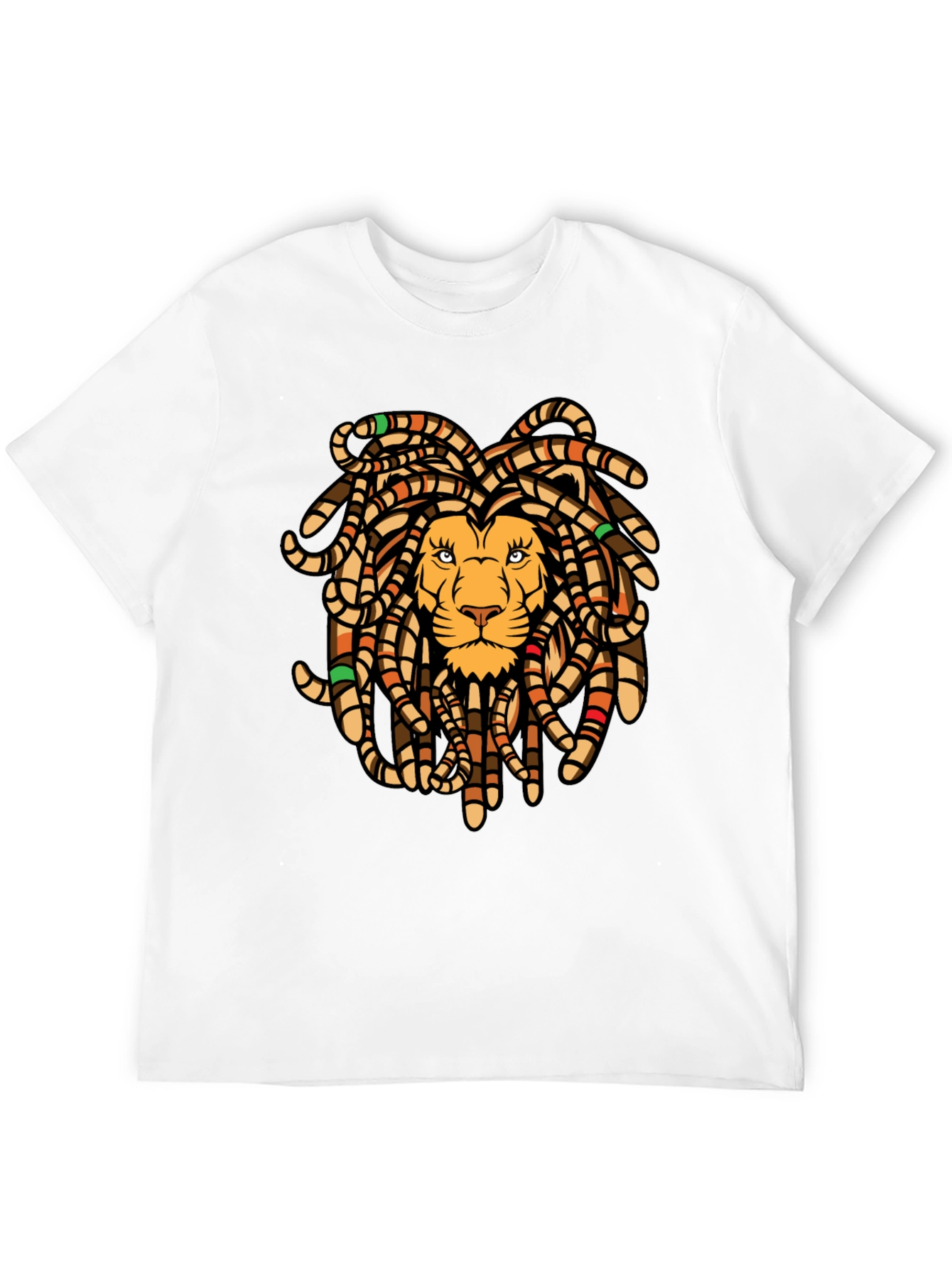 Lion Dreadlocks Graphic Tee - Black T-Shirt