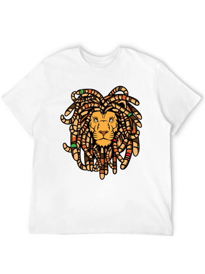 Lion Dreadlocks Graphic Tee - Black T-Shirt