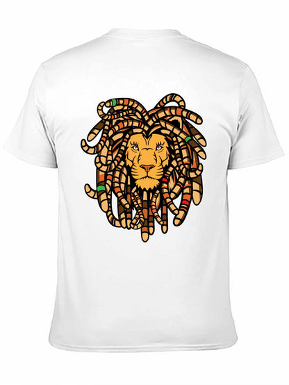 Lion Dreadlocks Graphic Tee - Black T-Shirt