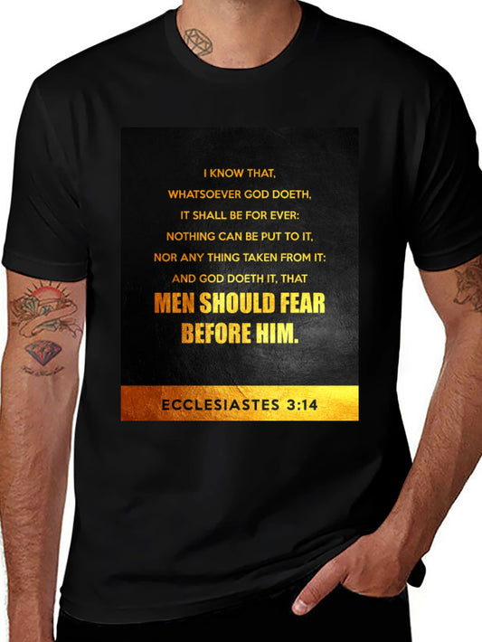 Ecclesiastes 3:14 Graphic T-Shirt - Bible Verse Tee