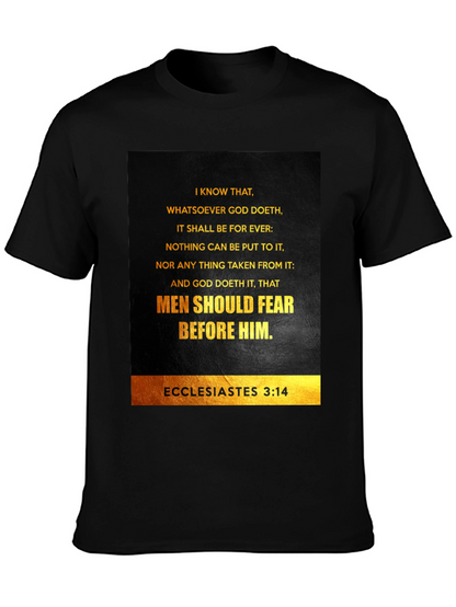 Ecclesiastes 3:14 Graphic T-Shirt - Bible Verse Tee