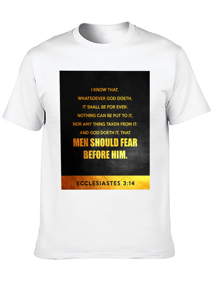 Ecclesiastes 3:14 Graphic T-Shirt - Bible Verse Tee