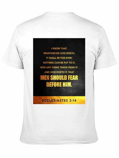 Ecclesiastes 3:14 Graphic T-Shirt - Bible Verse Tee