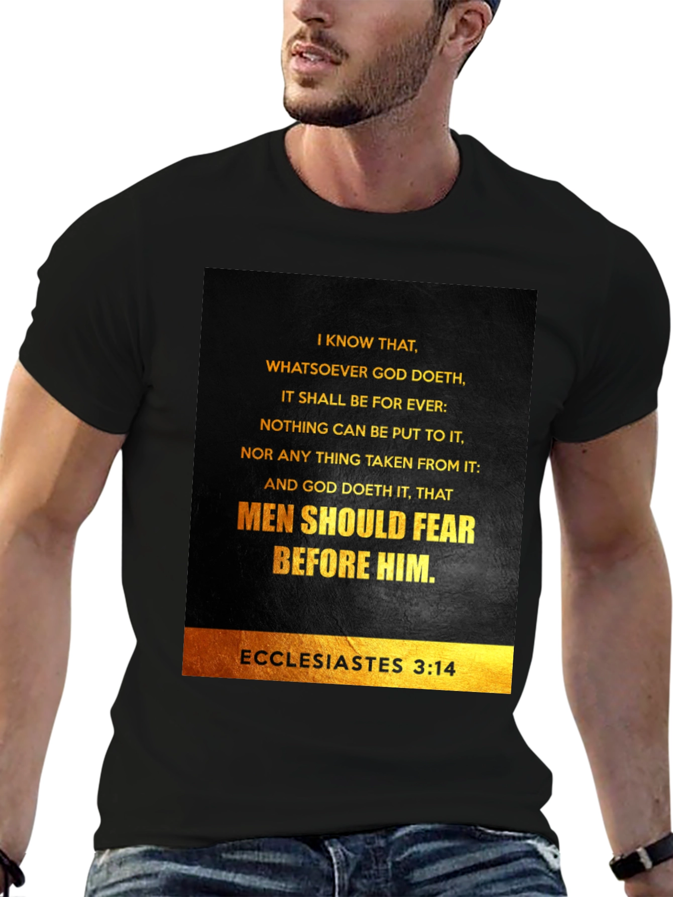 Ecclesiastes 3:14 Graphic T-Shirt - Bible Verse Tee