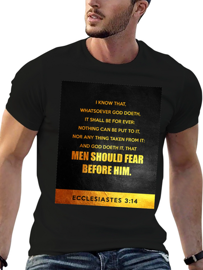 Ecclesiastes 3:14 Graphic T-Shirt - Bible Verse Tee