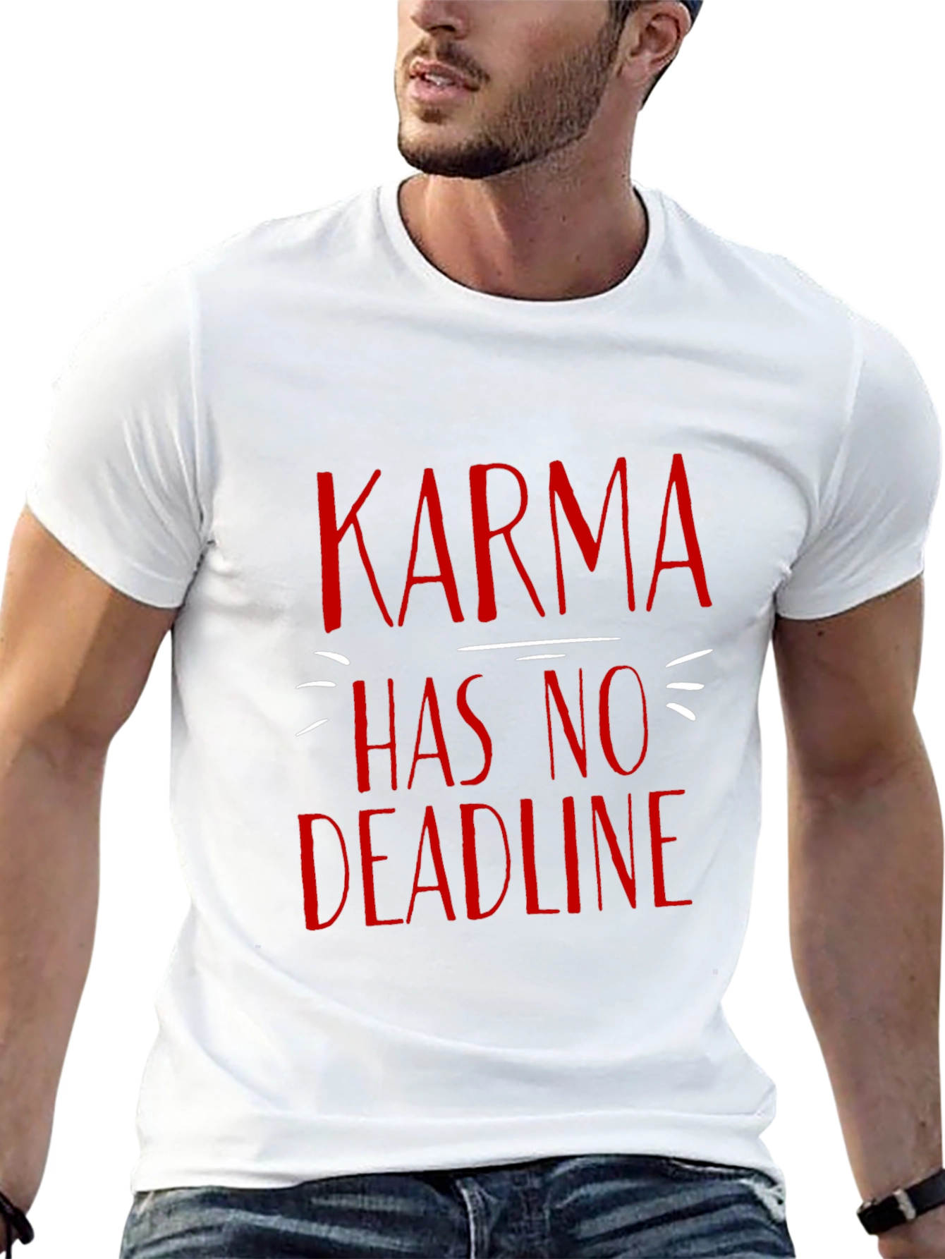 Karma Has No Deadline T-Shirt - Black Graphic Tee