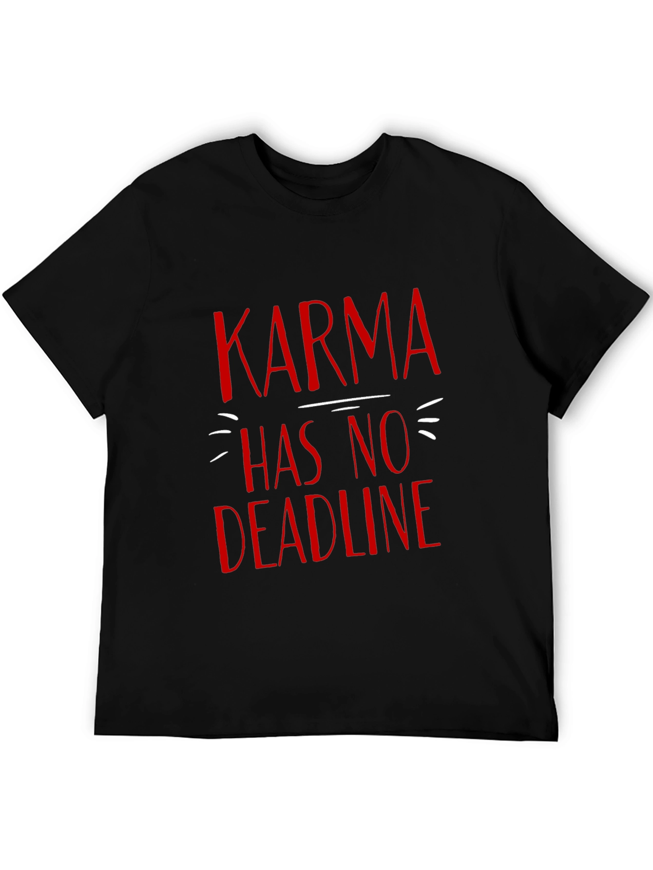 Karma Has No Deadline T-Shirt - Black Graphic Tee