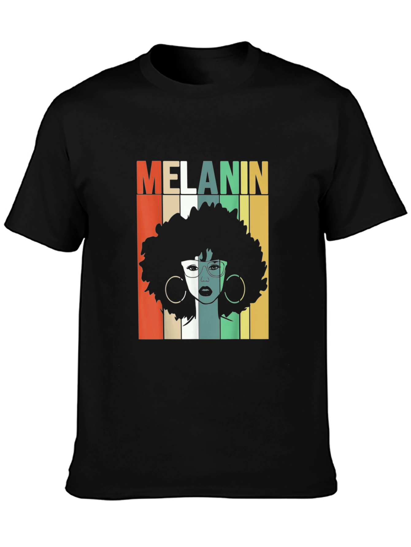 Melanin Retro Graphic Tee - Black History