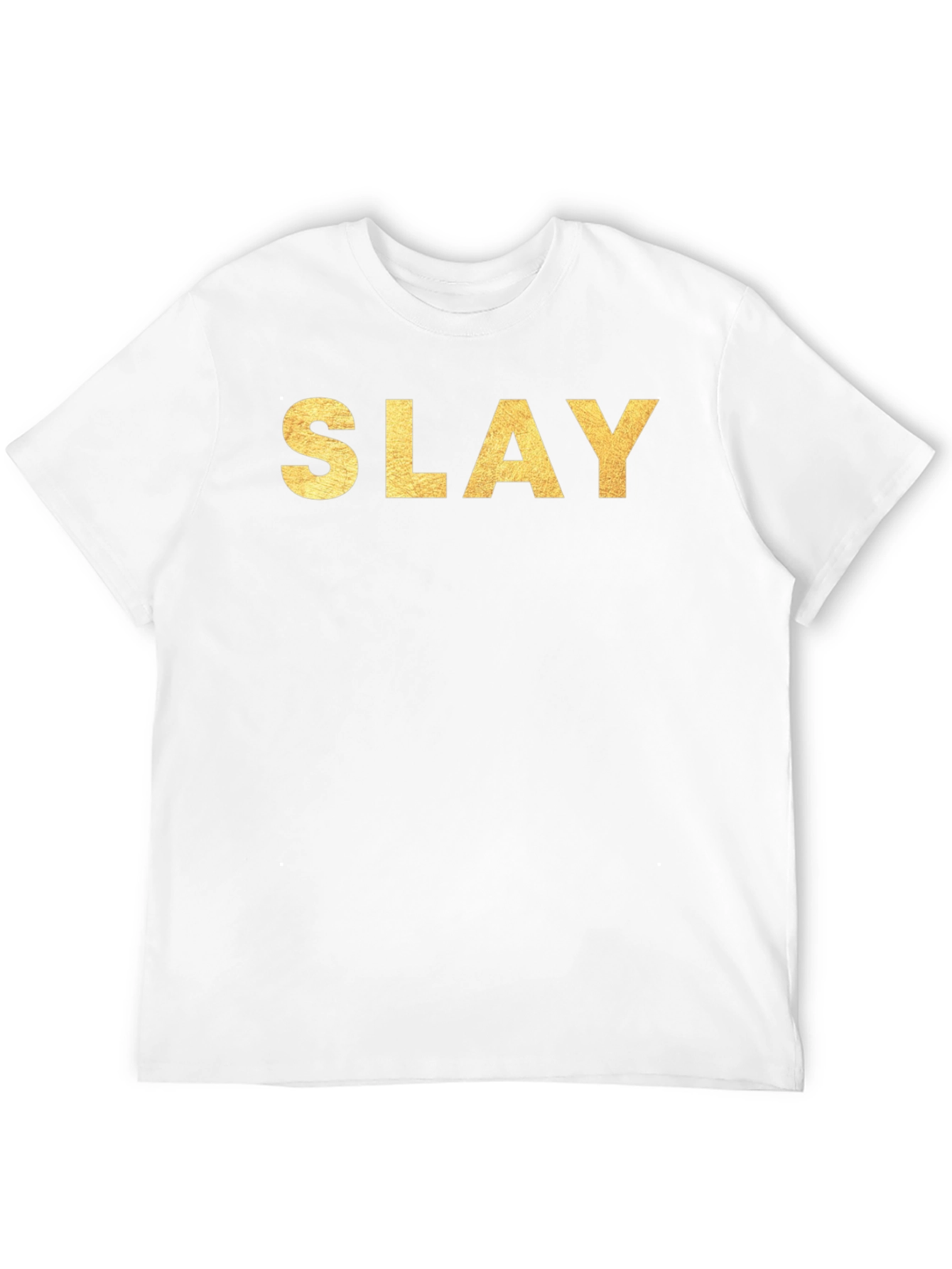 Slay Gold Lettering Black T-Shirt