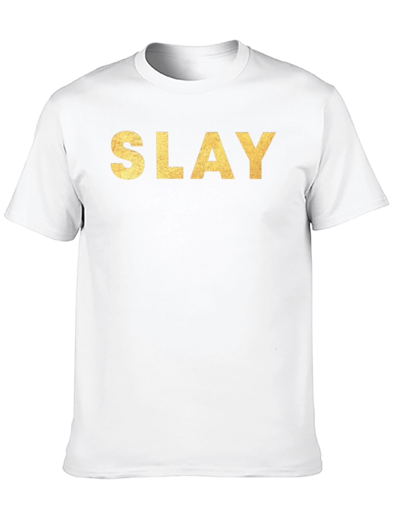 Slay Gold Lettering Black T-Shirt