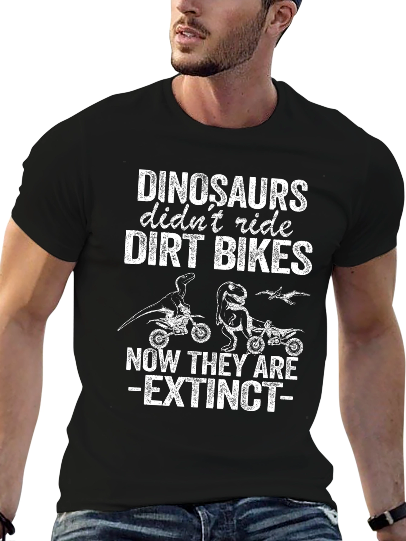 Dinosaurs Didnt Ride Dirt Bikes T-Shirt