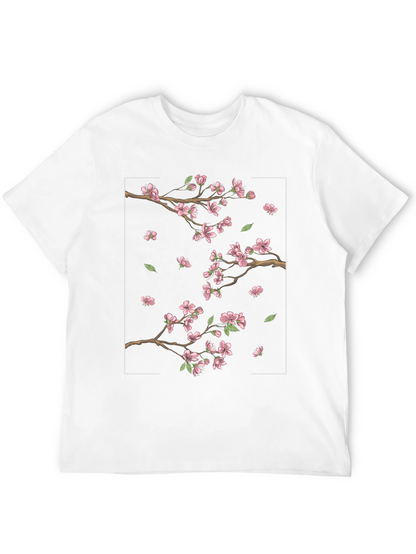 Blossom Branch Graphic Black Tee