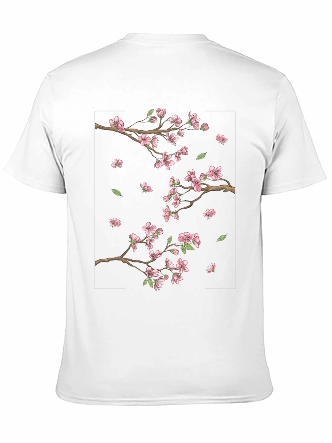 Blossom Branch Graphic Black Tee