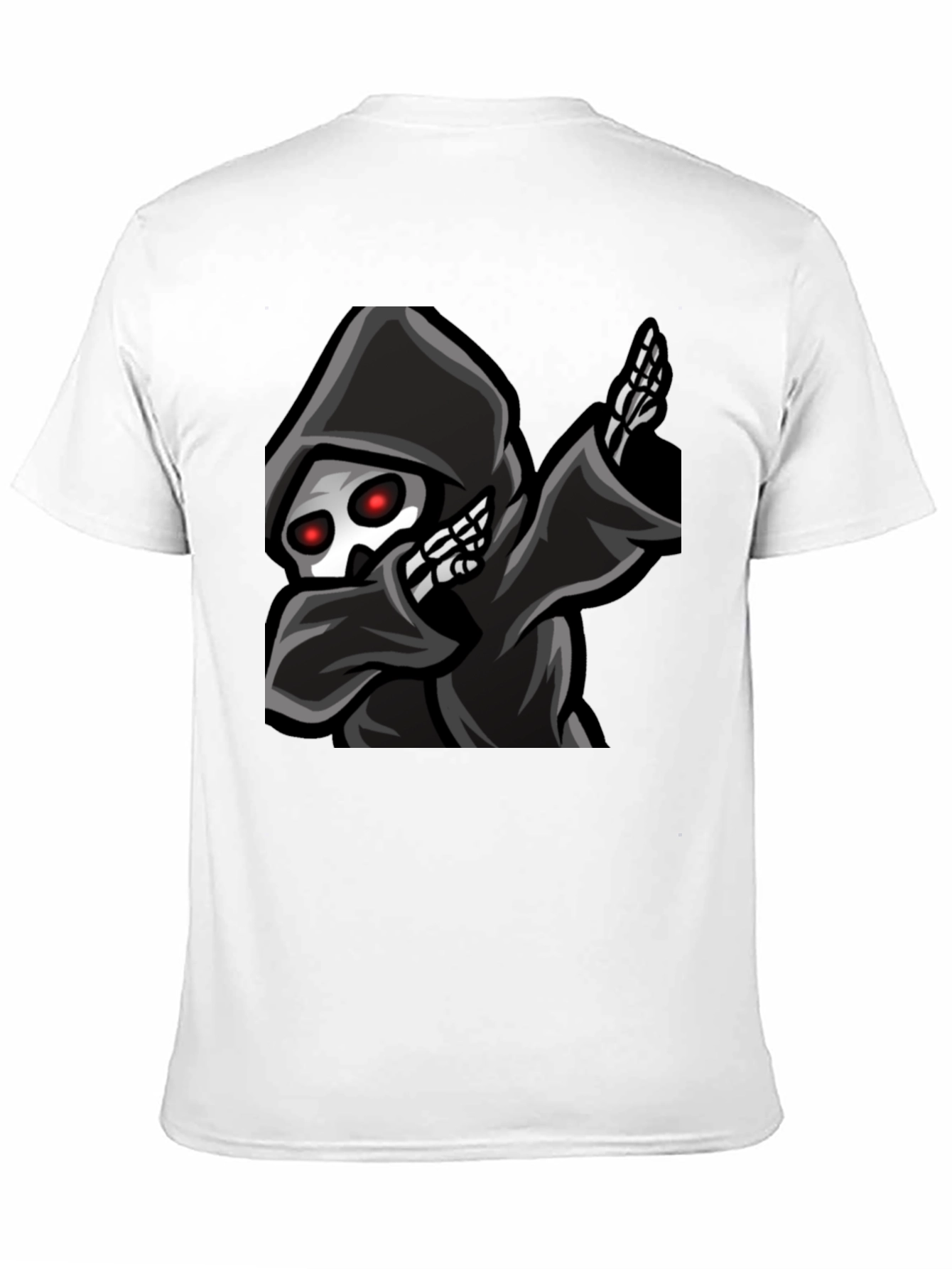 Grim Reaper Dabbing Graphic Tee - Black Cotton T-Shirt