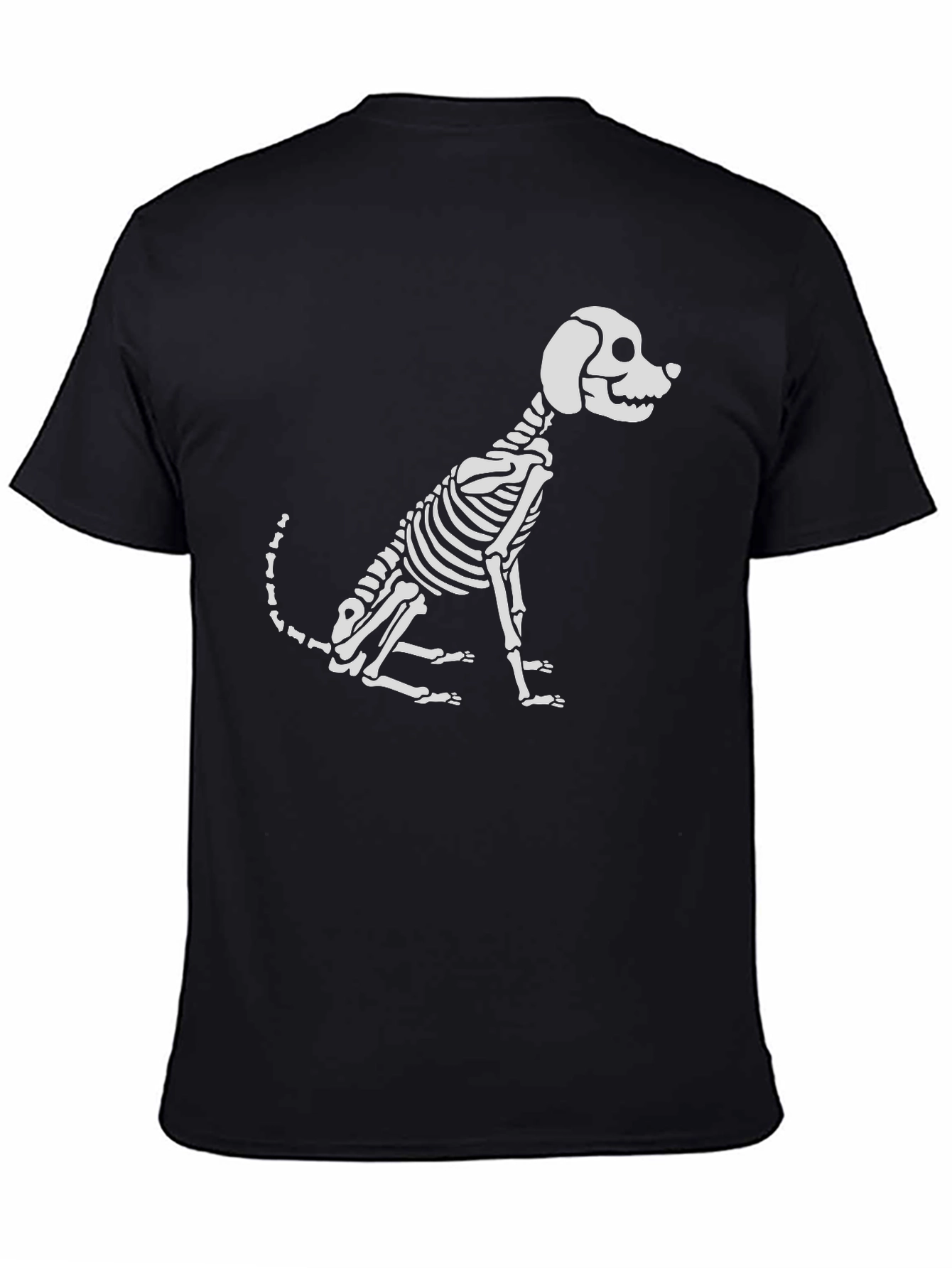 Dog Skeleton Graphic Tee - Spooky & Stylish!