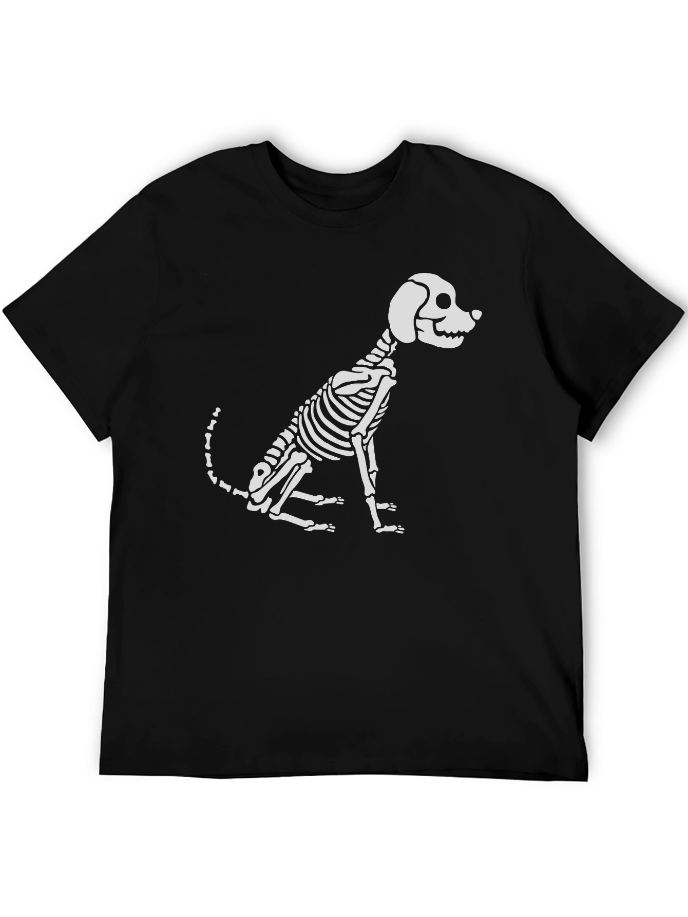 Dog Skeleton Graphic Tee - Spooky & Stylish!