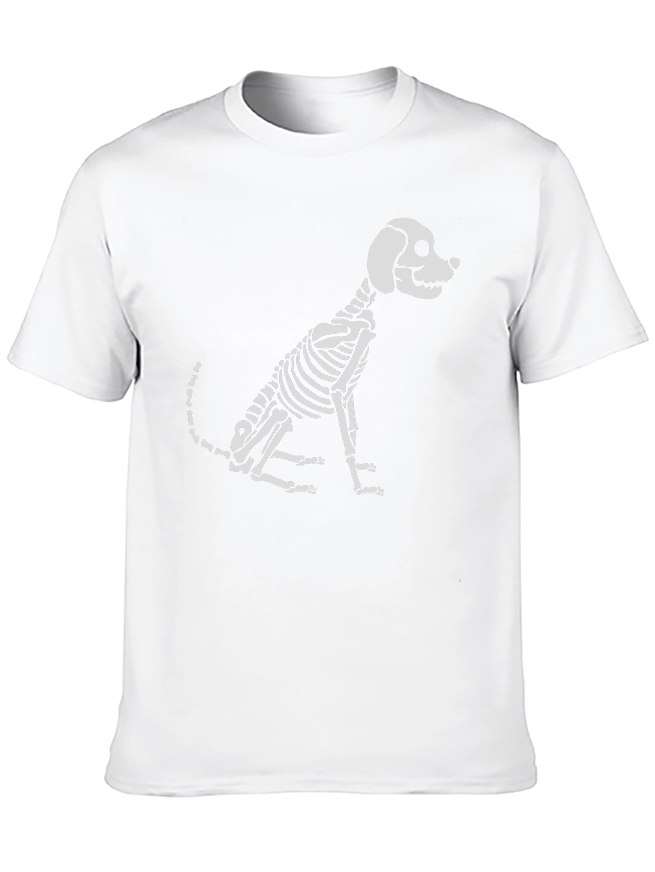 Dog Skeleton Graphic Tee - Spooky & Stylish!
