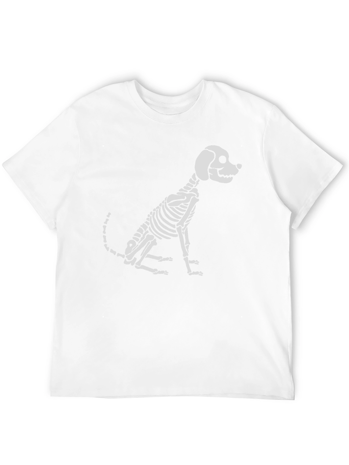 Dog Skeleton Graphic Tee - Spooky & Stylish!