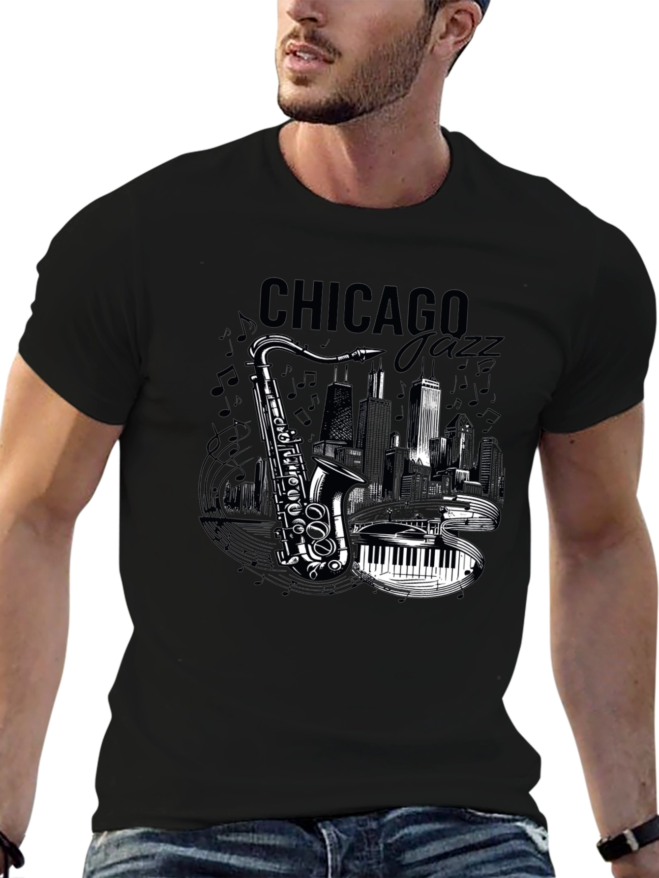 Chicago Jazz Saxophone T-Shirt