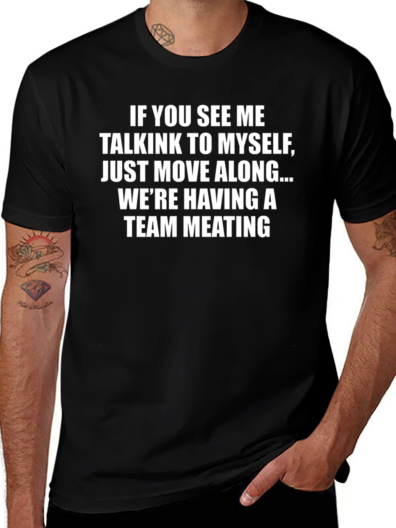 Team Meeting T-Shirt Funny Slogan Tee