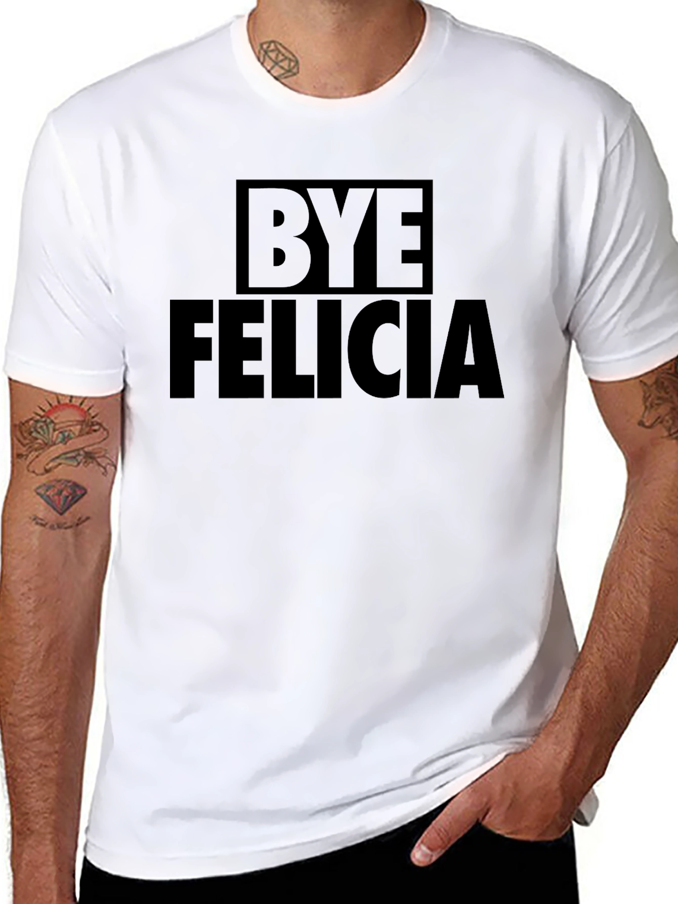 Bye Felicia Black Graphic Tee