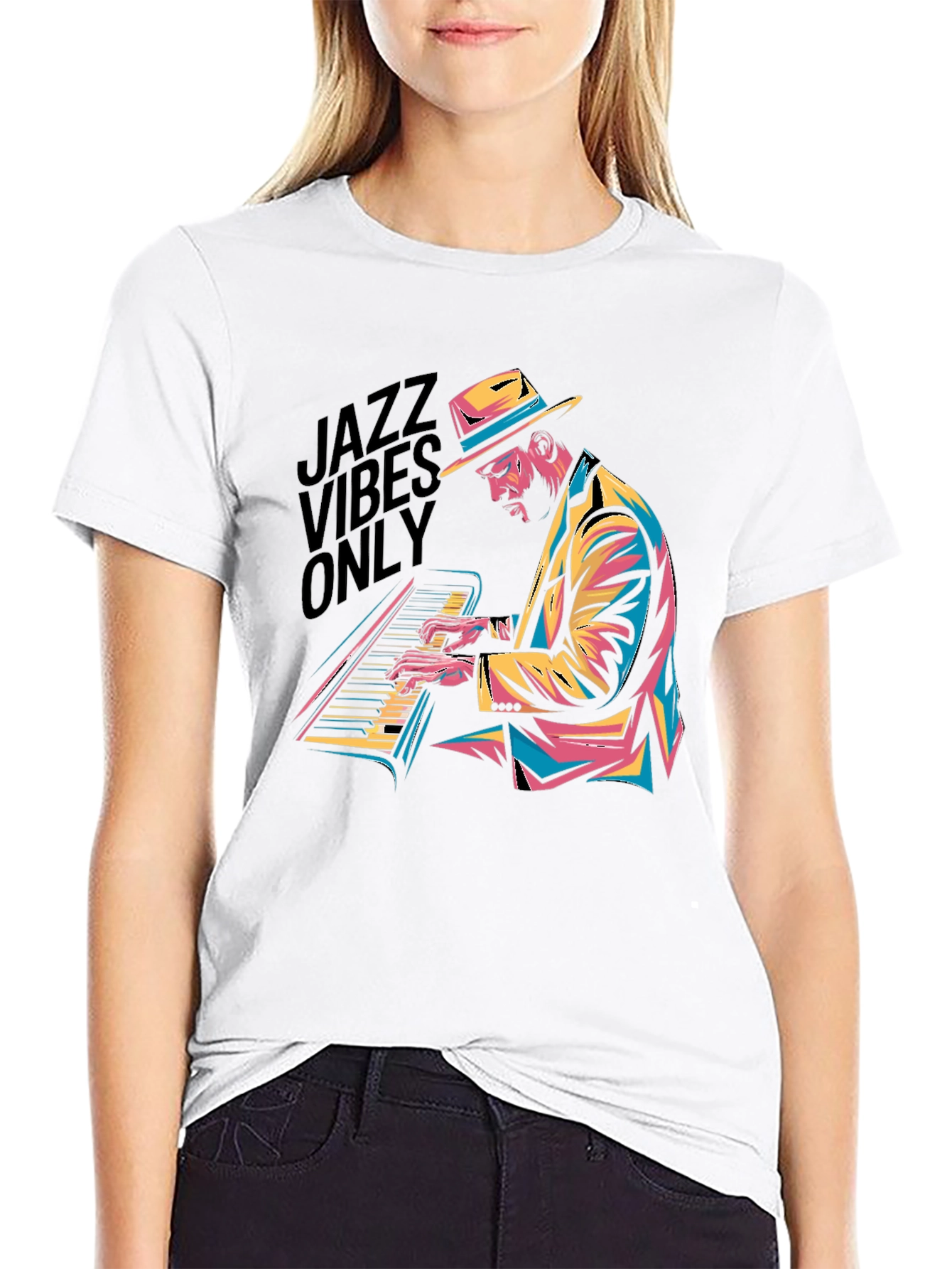 Jazz Vibes Only Black T-Shirt