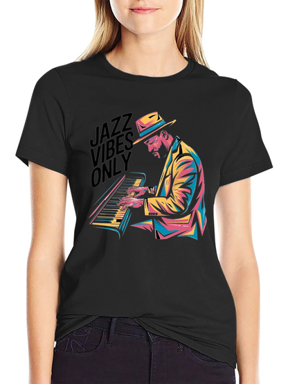 Jazz Vibes Only Black T-Shirt