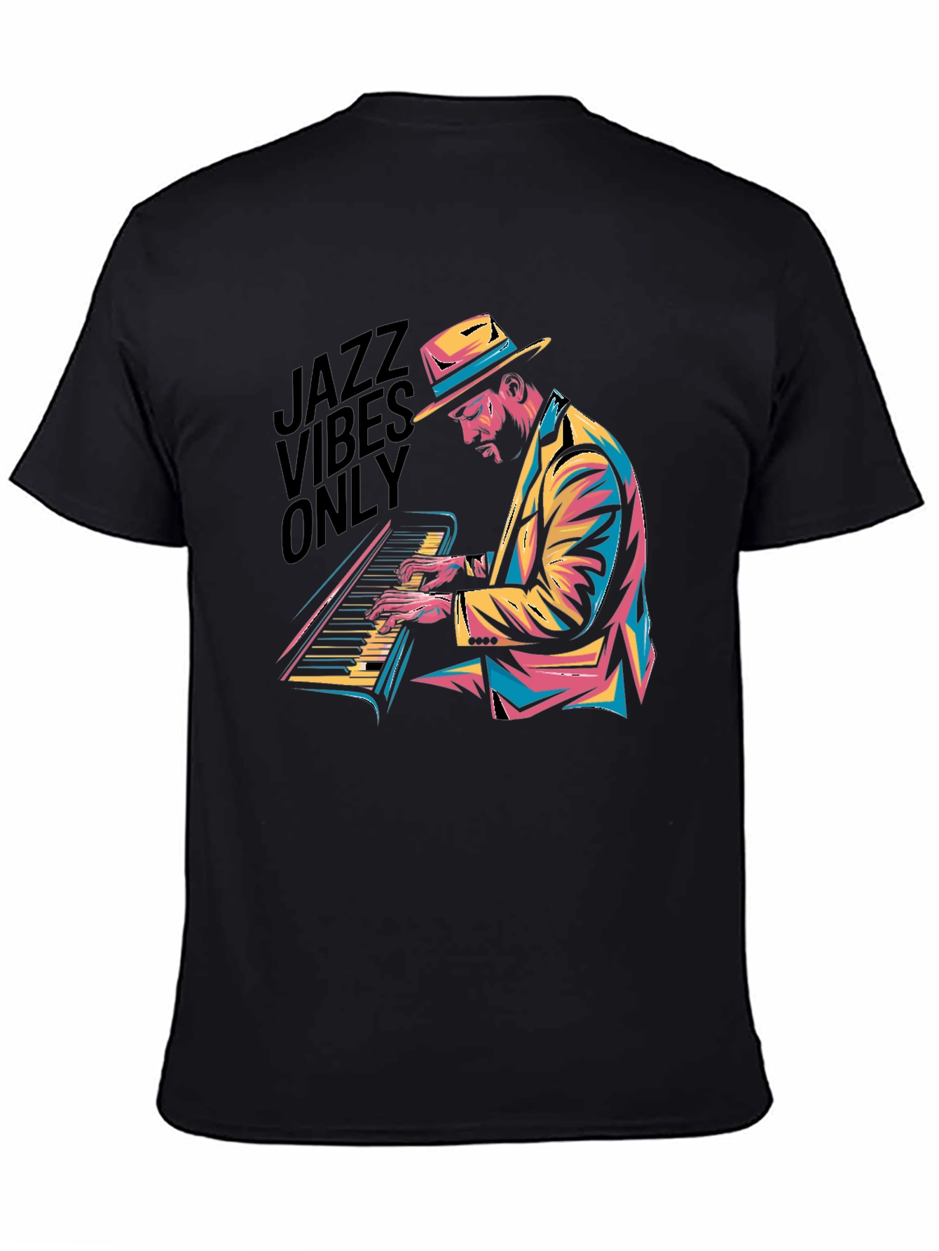 Jazz Vibes Only Black T-Shirt