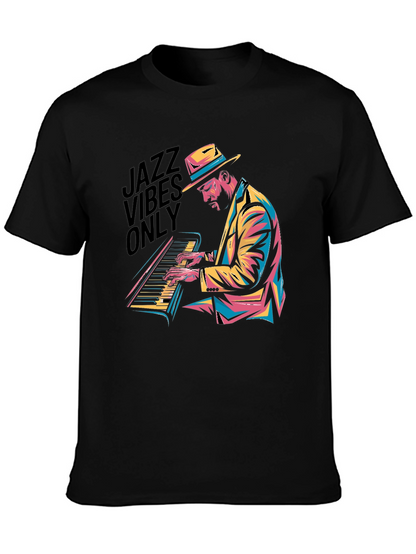Jazz Vibes Only Black T-Shirt