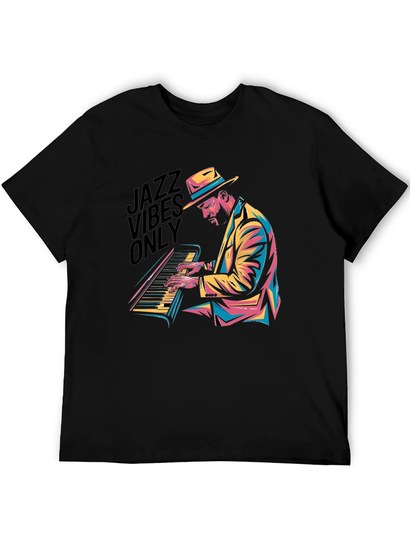 Jazz Vibes Only Black T-Shirt