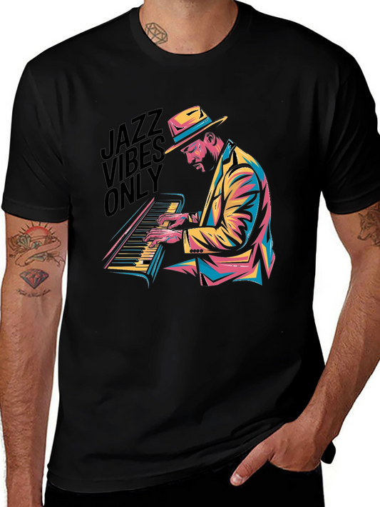 Jazz Vibes Only Black T-Shirt