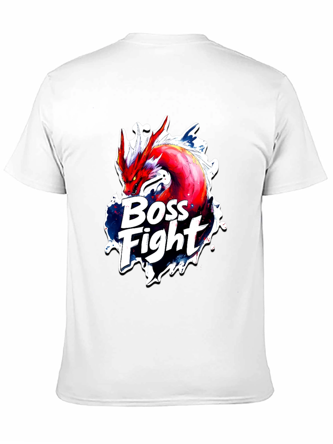 Boss Fight Dragon Graphic Black T-Shirt