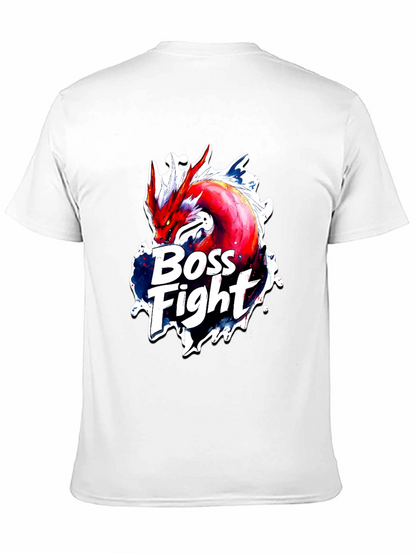 Boss Fight Dragon Graphic Black T-Shirt