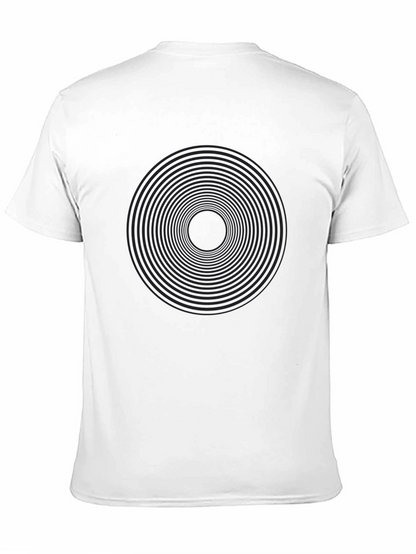 Hypnotic Black Spiral Graphic Tee