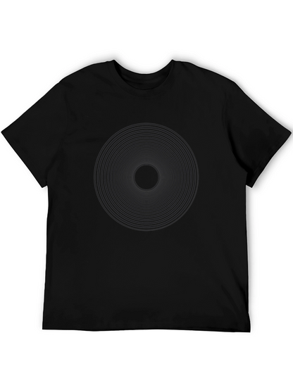 Hypnotic Black Spiral Graphic Tee