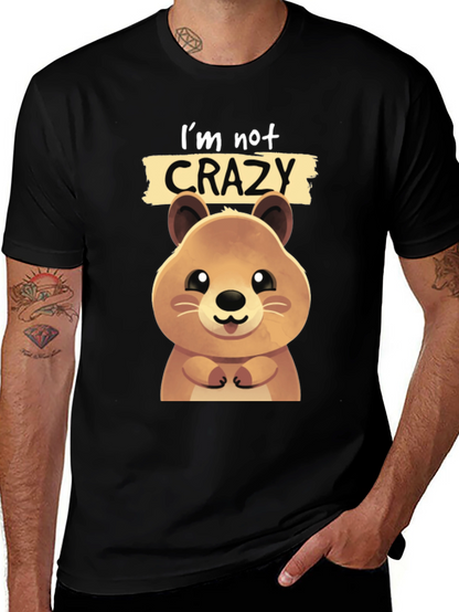 Cute Quokka Im Not Crazy Graphic T-Shirt