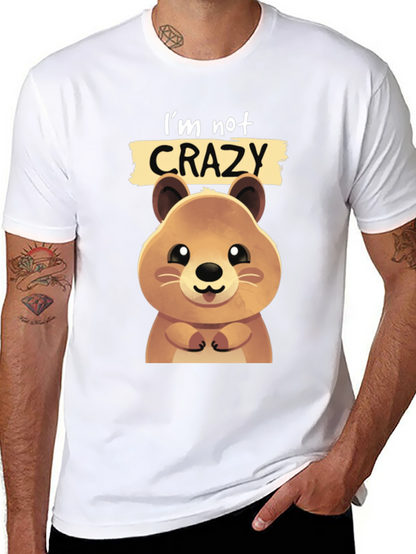 Cute Quokka Im Not Crazy Graphic T-Shirt