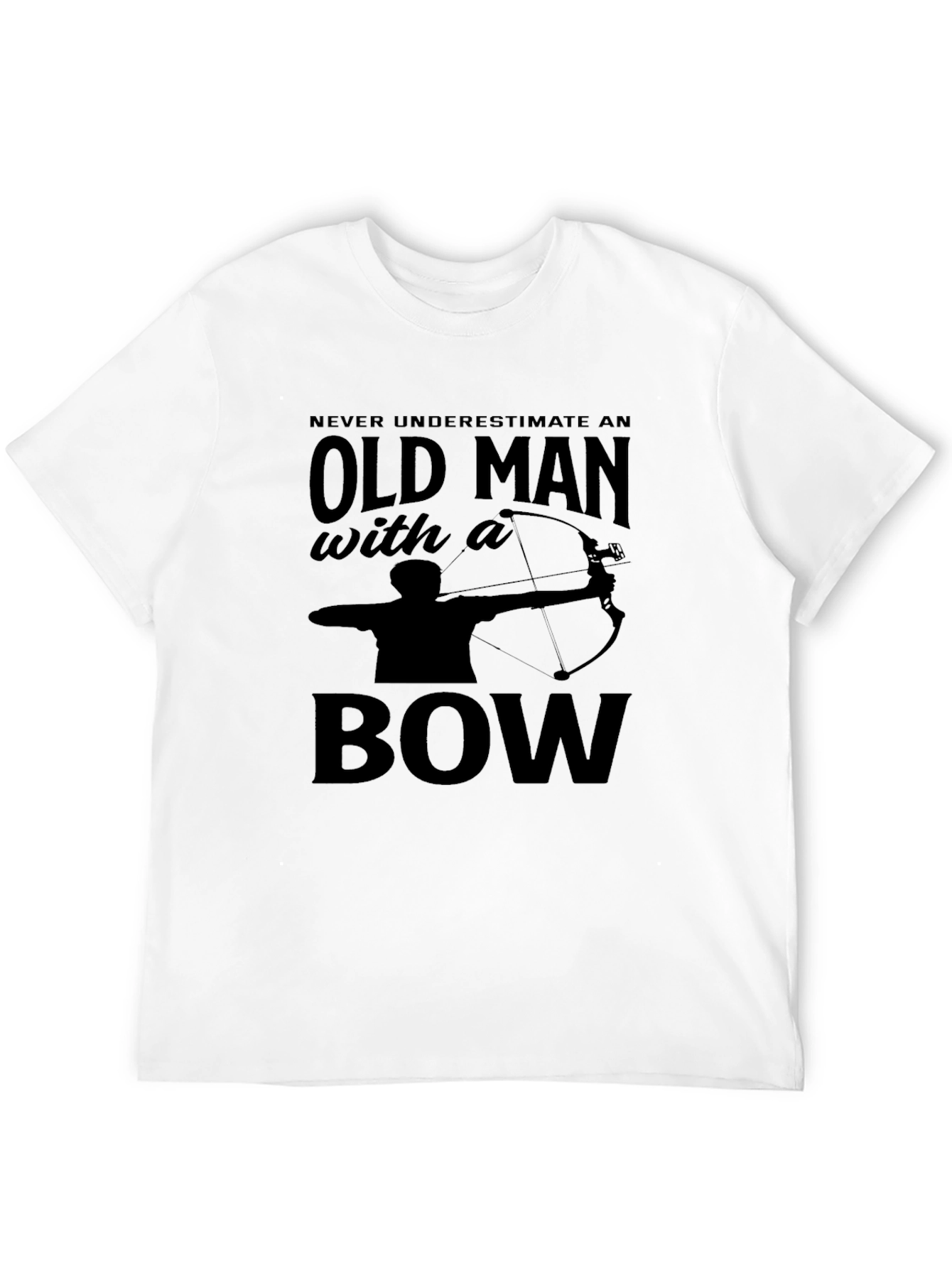Old Man With a Bow T-Shirt - Archery Tee