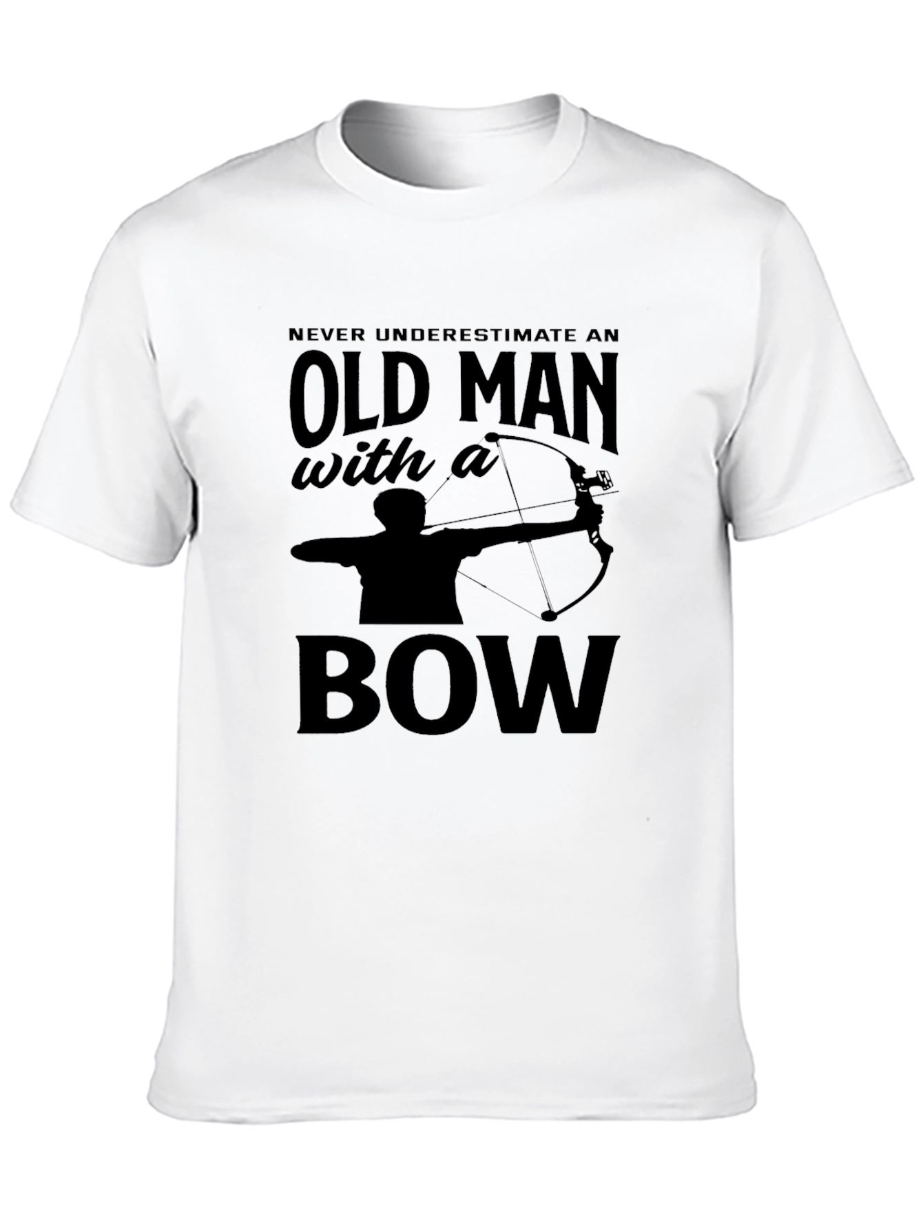 Old Man With a Bow T-Shirt - Archery Tee