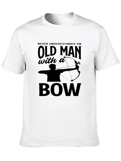 Old Man With a Bow T-Shirt - Archery Tee