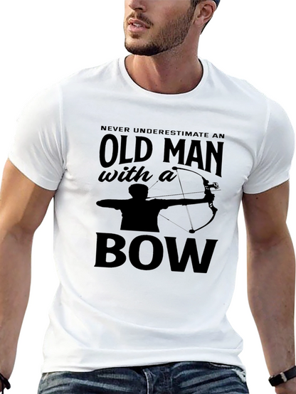 Old Man With a Bow T-Shirt - Archery Tee