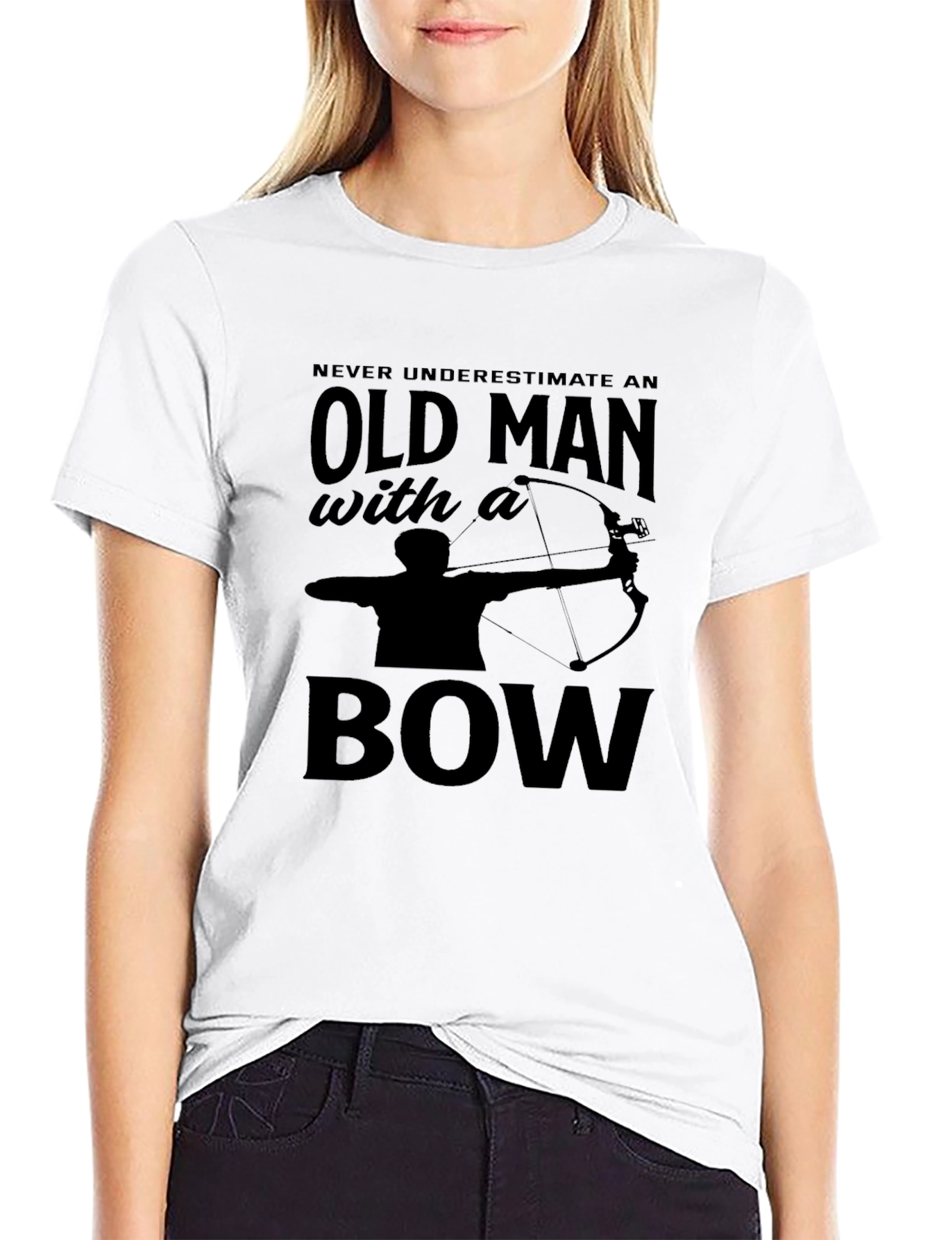 Old Man With a Bow T-Shirt - Archery Tee