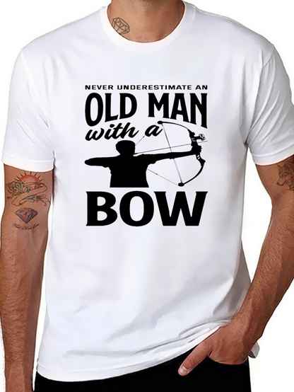 Old Man With a Bow T-Shirt - Archery Tee