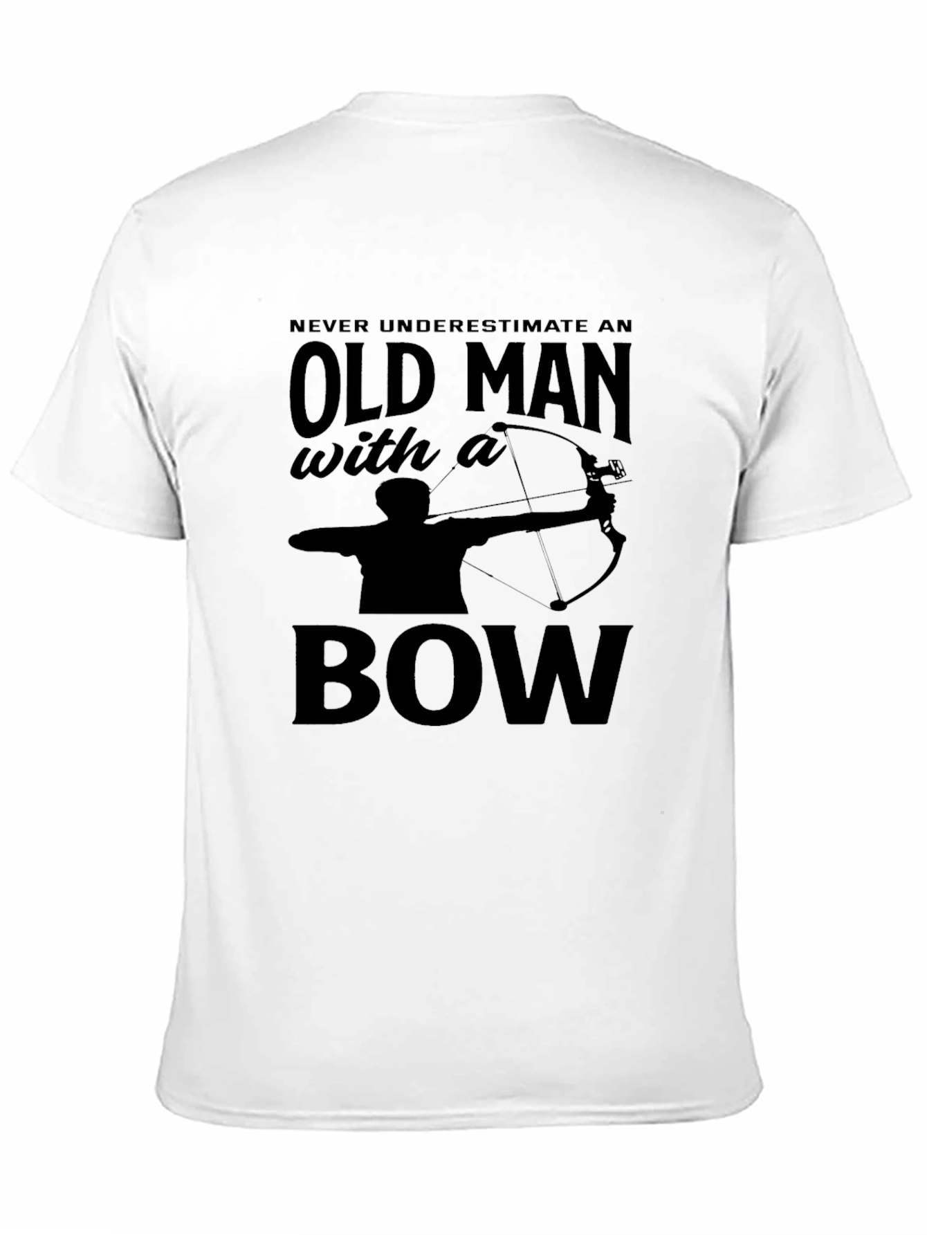 Old Man With a Bow T-Shirt - Archery Tee