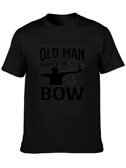 Old Man With a Bow T-Shirt - Archery Tee