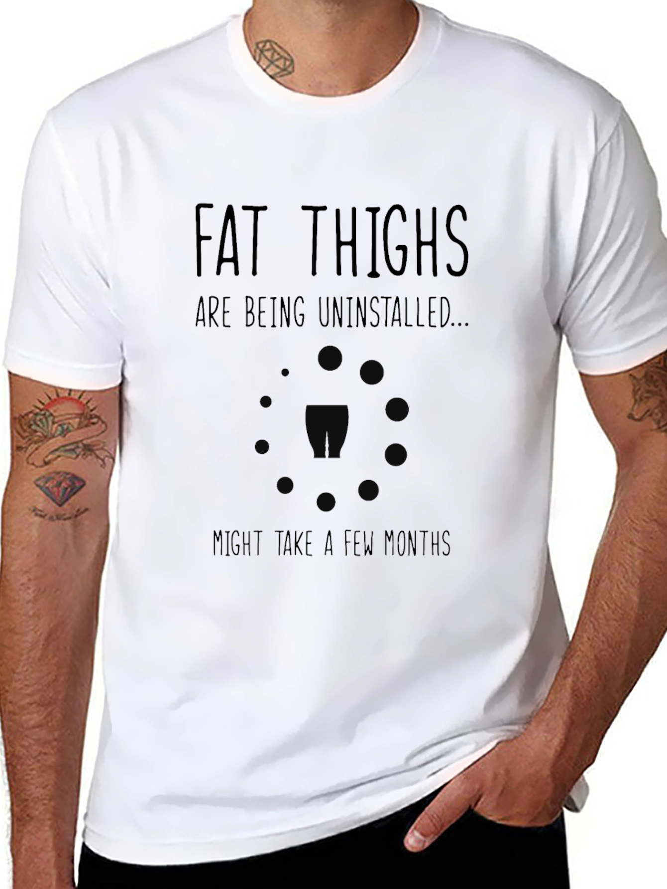Fat Thighs Being Uninstalled T-Shirt